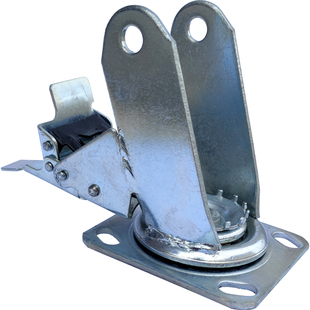 移动脚手架轮子配件加厚刹车支架万向AB刹车支撑架手脚架转动叉子