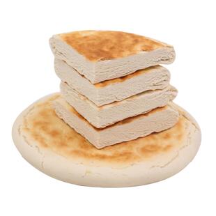 甘肃特产平凉百吉饼锅盔小吃3个大白饼子手工馍馍烧饼早餐肉夹馍