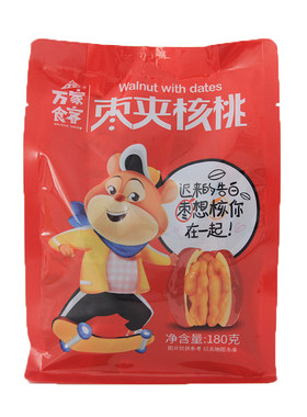 万家食客枣夹180g镇安特产山核桃
