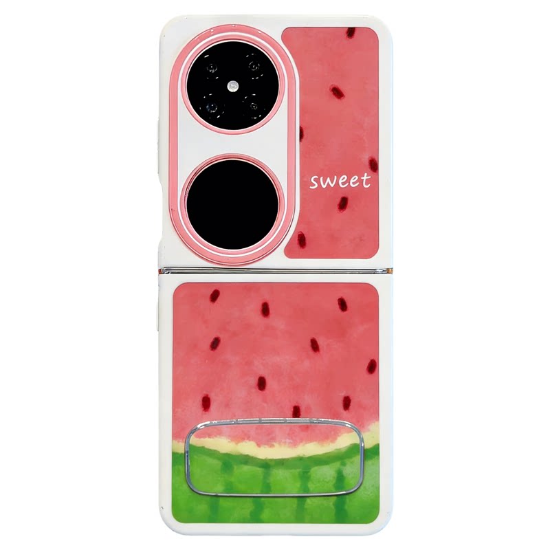 ins风小清新夏日西瓜适用华为pocket2手机壳新品高级感p50pocket网红爆款折叠手机壳pockets防摔外壳保护套女