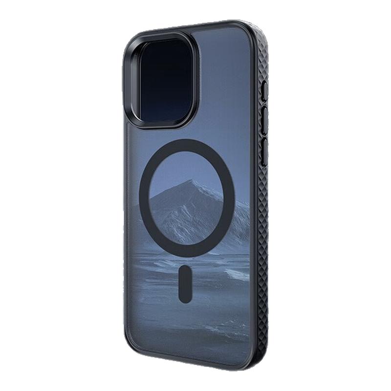 安克Anker适用苹果iPhone15ProMax磁吸全包手机壳磨砂硅胶保护套防摔不沾指纹简约透明不黄新款Magsafe