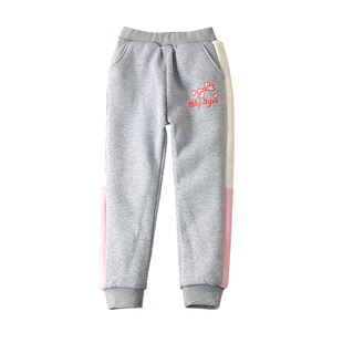 女童冬季棉裤儿童外穿三层夹棉保暖裤中大童女孩纯棉加绒加厚裤子