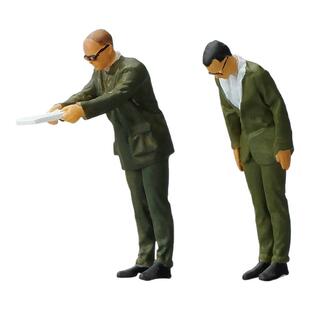 1:64战败投降兵人手办微缩模型微景观拍摄沙盘摆件立体树脂小人