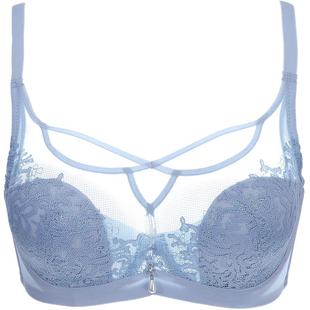 依曼丽内衣女薄款抹胸蕾丝文胸聚拢防下垂调整型记忆钢圈大码胸罩