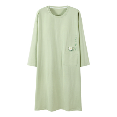 都市丽人纯棉女士睡裙带胸垫睡衣