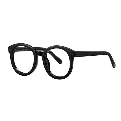 素颜黑框眼镜女大脸显瘦