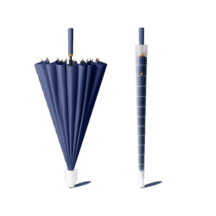 24骨长柄雨伞男士大号加大加固加厚自动暴雨结实抗风双人定制伞男