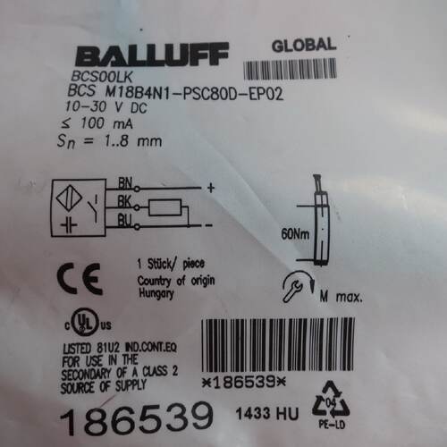 议价全新原装正品BALLUFF BCS00LK BCS M18B4N1-PSC80D-EP02 现货