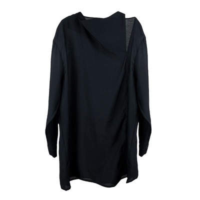 FIO宽松休闲套头长袖天丝衬衣