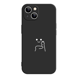 比耶趣味简约可爱iPhone17promax苹果16小米15新款p80华为mate70适用iqoo13荣耀90vivoX200一加ace情侣手机壳