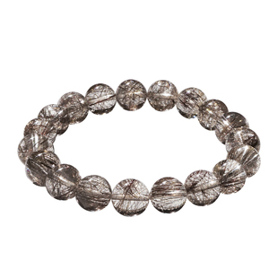 PLSTONE普琳丝天然水晶7a+巴西银发晶手链女男手串