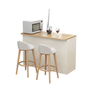 家用小户型吧台桌定制开放式厨房客餐厅隔断小柜多功能餐边柜双面