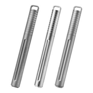 短款钛合金随身战术笔EDC户外腰挂防身圆珠笔芯签字书写笔中性笔