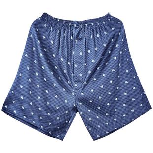 美标真丝男士睡裤100%桑蚕丝短裤平角休闲薄款丝绸家居裤