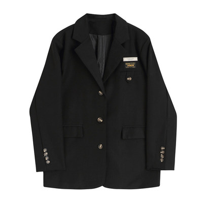 英伦风设计感小众气质宽松小西服