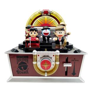特价盒装机器猫a梦音乐盒 八音盒叮当全家福大雄静香公仔摆件收藏