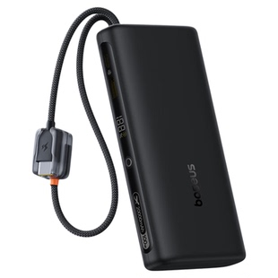 【新国标3C认证标识】倍思2026新款20000毫安自带线充电宝100W高功率大容量快充移动电源适用小米华为苹果17