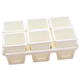 多肉植物景天盆托架组合深方盆 玉露十二卷pp生石花盆6格托架组合