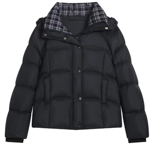 雅鹿羽绒服女款2025年冬季加厚时尚泡芙面包服东北极寒短款冬装潮