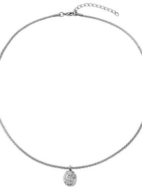 轻奢蛇骨现货小方糖项链普通金属