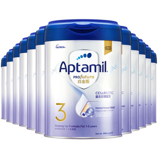 爱他美白金致亲产道同类益生菌 3段奶粉900g1岁以上*12罐