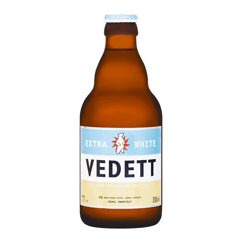 国产白熊啤酒330ml*24瓶装比利时风味白啤/接骨木花味/玫瑰红啤酒