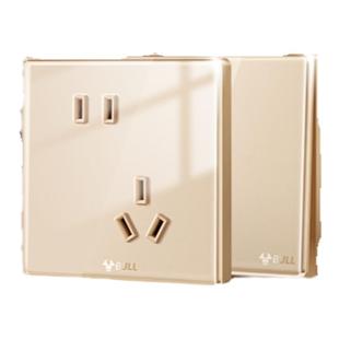 公牛开关插座亚克力面板 86型开关面板家用墙壁插座G62补货