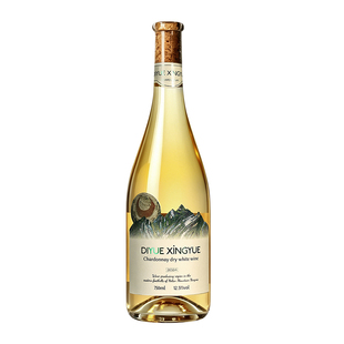 帝月霞多丽干白葡萄酒12.5度750ml宁夏贺兰山晚安酒酒庄金奖微醺