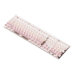 锐蚁H104无线机械键盘三模复古朋克104键女生办公游戏RGB渐变键盘