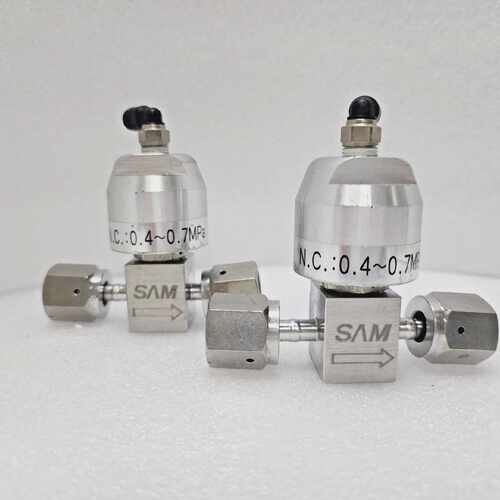 批量2件SAM隔膜阀N.C.0.40.7MPa二手96935