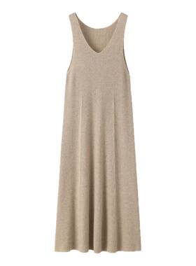 其乐绒绒纯山羊绒背心连衣裙