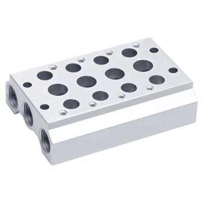 气动汇流板7V0510电磁阀底座气排
