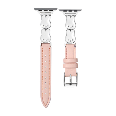 UHADA可爱兔间皮质表带女款