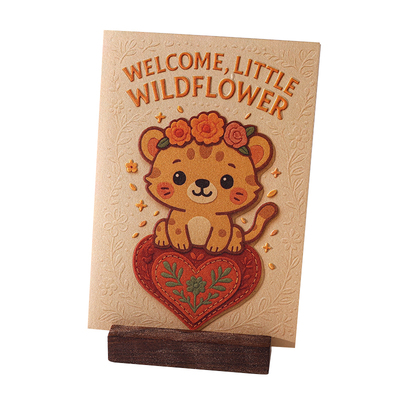 特种纸卡片花店名片贺卡定制