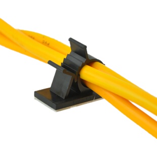 理线器电线收纳固定线夹卡扣3M胶自粘桌面鼠标数据网线走线定位器