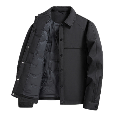 90白鸭绒夹克式羽绒服男冬季加厚