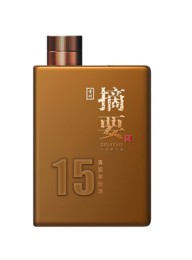 摘要酒 真实年份15年 53度 500ml单瓶装 酱香型白酒 收藏送礼高档
