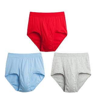 三枪内裤男纯棉三角裤本命年裤头宽松大码高腰爸爸内裤高弹全棉男