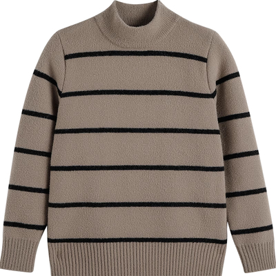 英氏男童高领儿童加厚毛衣女童