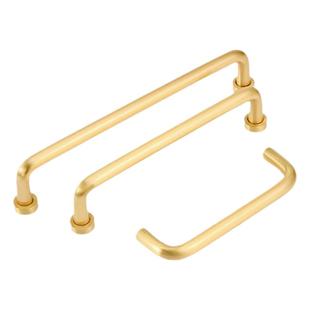 铜匠师黄铜衣柜推拉门把手现代简约高档柜子抽屉金色橱柜门拉手