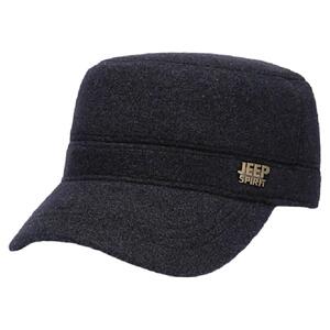 JEEP帽子吉普平顶护耳中年保暖