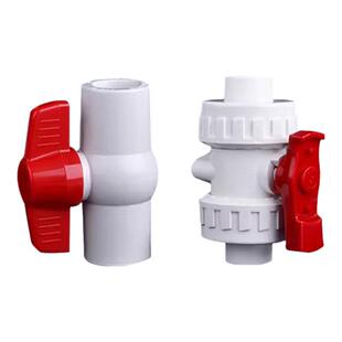联塑pvc球阀开关水管配件大全20 25 32双活接50直通给水接头四分