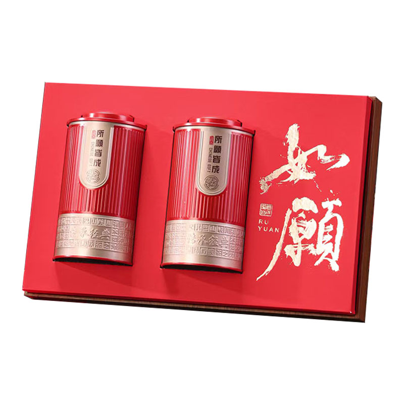 新款野生古树红茶包装盒空礼盒半斤茶叶礼盒装高档岩茶空盒子铁罐