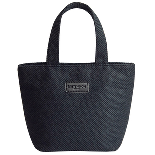 麻布纹手提包2025新款女包日系简约化妆包迷你小布包休闲手拎小包