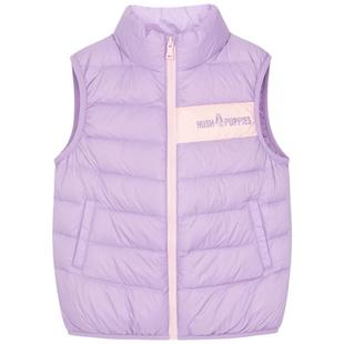 暇步士童装儿童羽绒马甲秋冬新款男童保暖立领女大童休闲加厚坎肩