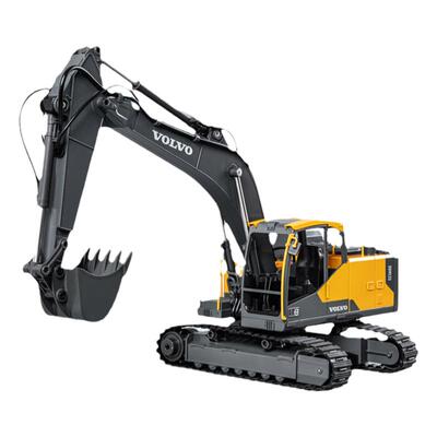 男孩遥控挖掘机丝杆合金工程车