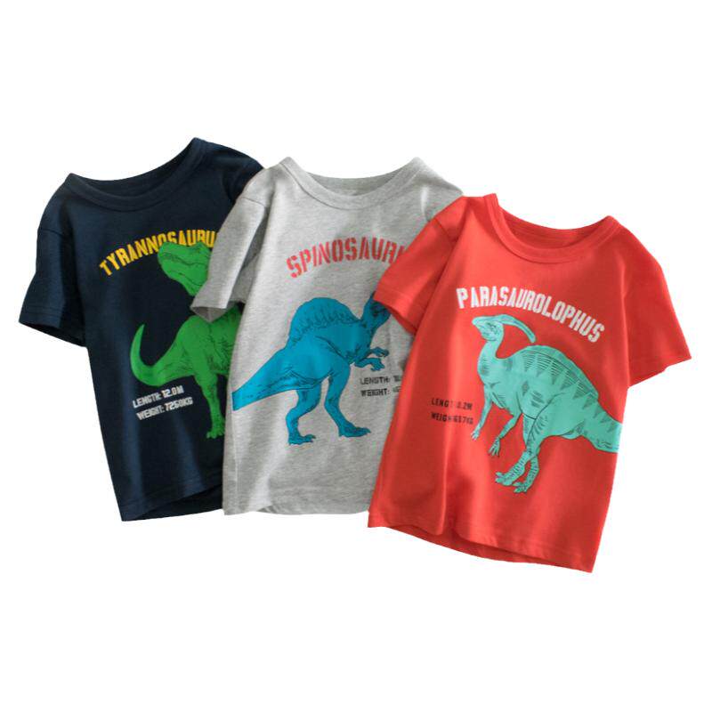 27kids纯棉品牌特价短袖T恤恐龙