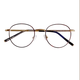秀智同款超轻钛眼镜女圆脸近视镜架男韩版复古玳瑁色镜架可配度数