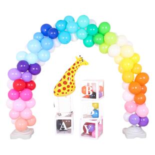 风车10英寸2.2克亚光加厚圆形乳胶气球生日派对婚庆婚房装饰100装