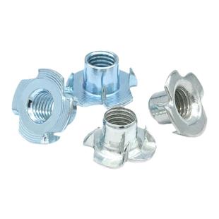 四爪螺母家具螺母爪形螺帽木板镶嵌螺母音箱螺母M4M5M6M8M10M12